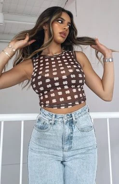 White Fox Boutique AU Clothing Best You Had Crop Chocolate Print 11 White Fox Boutique AU Clothing Best You Had Crop Chocolate Print