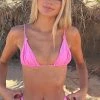 White Fox Boutique AU Tel Aviv Bikini Top Shiny Pink 1 White Fox Boutique AU Tel Aviv Bikini Top Shiny Pink
