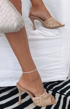 White Fox Boutique AU Cause A Scene Mules Nude