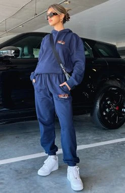 White Fox Boutique AU Classic Sweatpants Navy Clothing