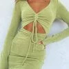 White Fox Boutique AU Clothing Come See Me Mini Dress Green