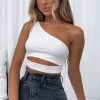White Fox Boutique AU First Love Crop White