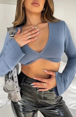 White Fox Boutique AU Clothing Get Onto It Long Sleeve Top Steel 14 White Fox Boutique AU Clothing Get Onto It Long Sleeve Top Steel