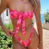 White Fox Boutique AU Girls Trip Bikini Top Rose Et Rouge Print Restocked