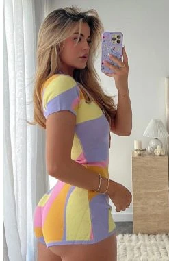 White Fox Boutique AU Time Of Our Lives Playsuit Wave Print