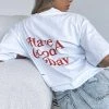 White Fox Boutique AU Clothing Have A Good Day Tee White 1 White Fox Boutique AU Clothing Have A Good Day Tee White