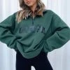 White Fox Boutique AU High Standard Zip Front Sweater Forest Green Clothing 2 White Fox Boutique AU High Standard Zip Front Sweater Forest Green Clothing