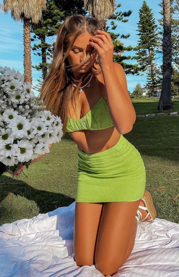 White Fox Boutique AU Beautiful People Crop Matcha Tops 9 White Fox Boutique AU Beautiful People Crop Matcha Tops