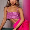 White Fox Boutique AU Breathtaking Crop Hot Pink Clothing