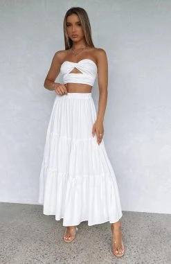 White Fox Boutique AU The One's You Love Maxi Set White