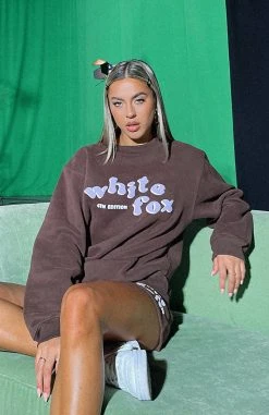 White Fox Boutique AU Clothing 4th Edition Oversized Sweater Cocoa