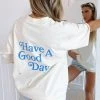 White Fox Boutique AU Have A Good Day Tee Cream Clothing