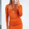 White Fox Boutique AU Girl On The Move Mini Dress Burnt Orange 1 White Fox Boutique AU Girl On The Move Mini Dress Burnt Orange