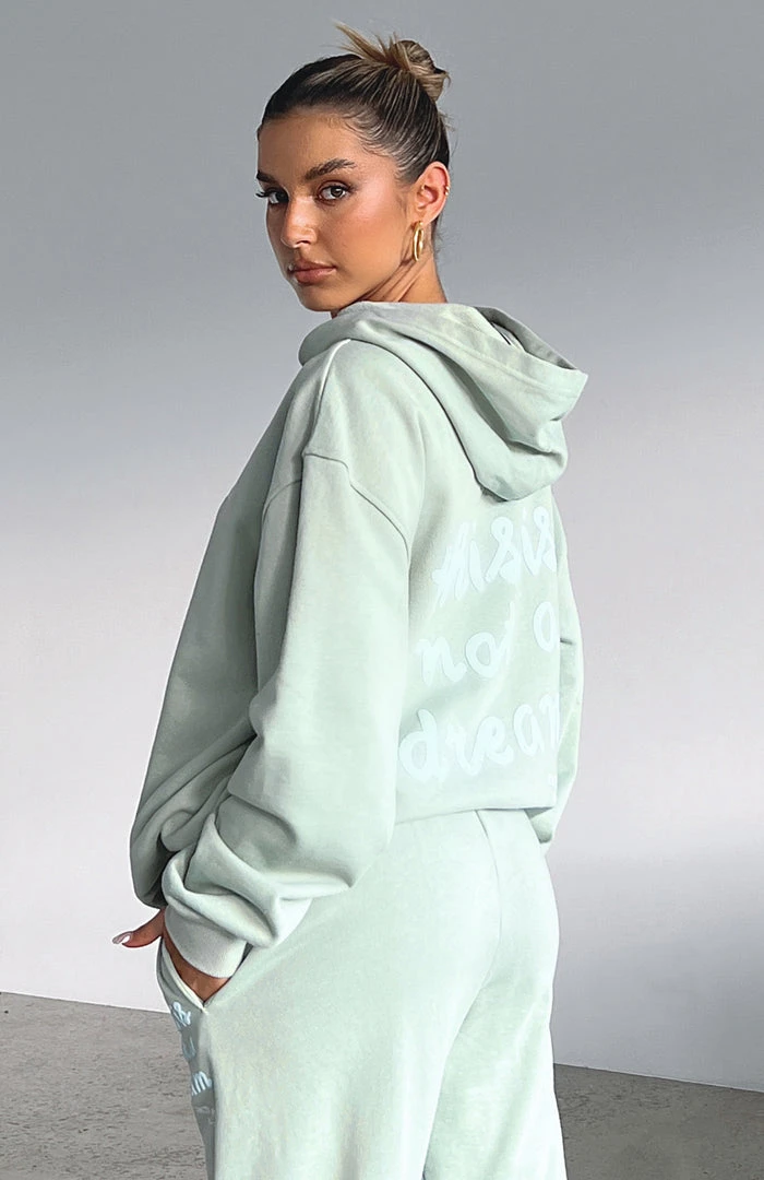 White Fox Boutique AU Not A Dream Hoodie Sage 8 White Fox Boutique AU Not A Dream Hoodie Sage