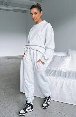 White Fox Boutique AU Not A Dream Sweatpants Grey Marle Clothing