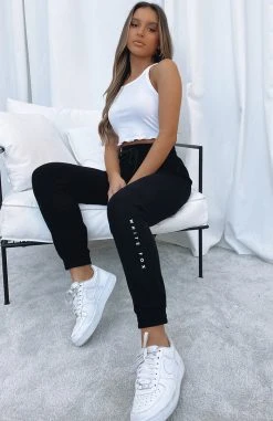 White Fox Boutique AU Clothing Worlds Apart Lounge Pants Black