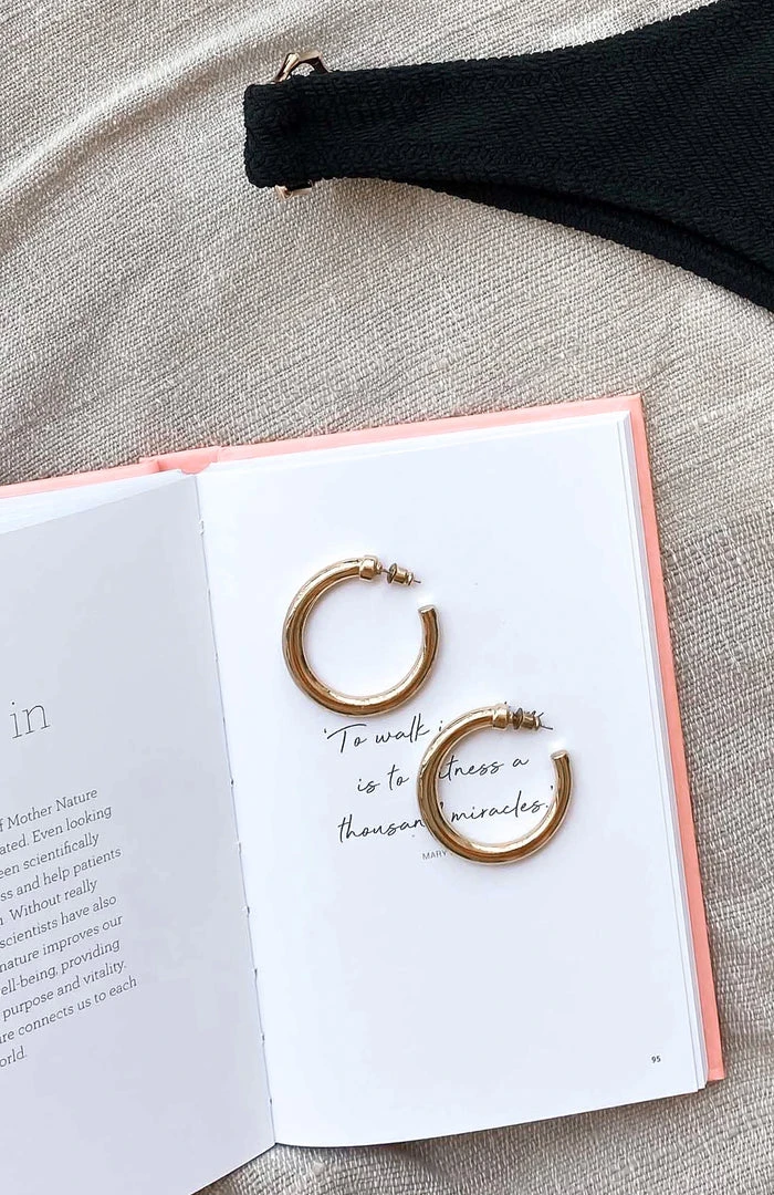 Whitefox Boutique Take You Far Hoop Earrings Gold 3 Whitefox Boutique Take You Far Hoop Earrings Gold