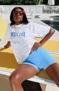 White Fox Boutique AU Clothing Weekend Chill Bike Shorts Blue 17 White Fox Boutique AU Clothing Weekend Chill Bike Shorts Blue