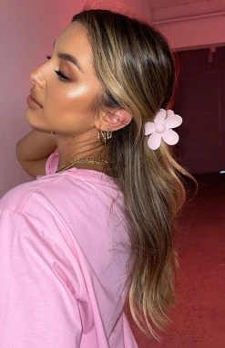 White Fox Boutique AU Lacey Hair Clip Pink Accessories