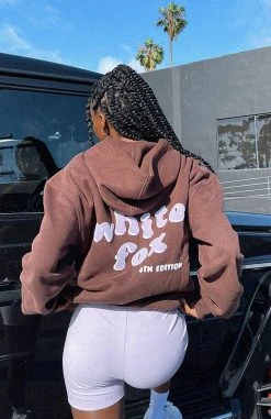White Fox Boutique AU Clothing 4th Edition Oversized Hoodie Cocoa