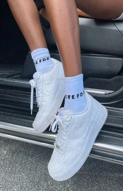 White Fox Boutique AU Restocked 4th Edition Socks White