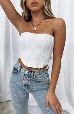 White Fox Boutique AU About Time Bustier White