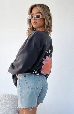 White Fox Boutique AU Clothing Days Like This Sweater Charcoal