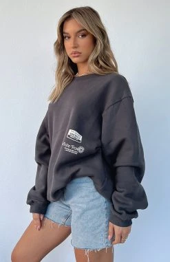 White Fox Boutique AU Clothing Days Like This Sweater Charcoal