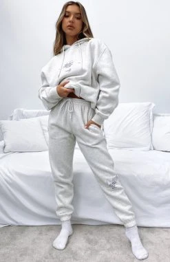 White Fox Boutique AU New Story Sweatpants Grey Marle