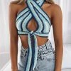 White Fox Boutique AU Good Days Crochet Crop Blue 2 White Fox Boutique AU Good Days Crochet Crop Blue