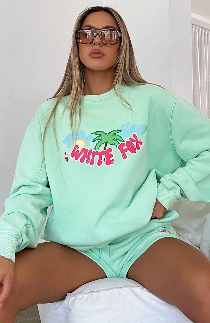 White Fox Boutique AU Clothing What A View Sweater Apple Green 8 White Fox Boutique AU Clothing What A View Sweater Apple Green