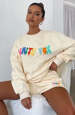 White Fox Boutique AU Clothing Your Moment Sweater Buttercup