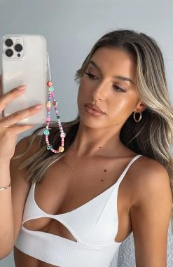 White Fox Boutique AU Accessories Sweet Daisy Phone Chain Multi