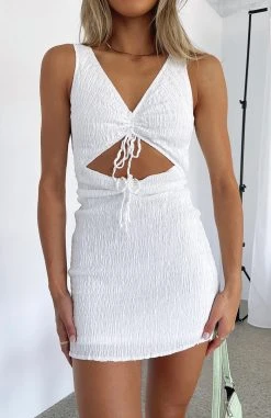 White Fox Boutique AU Clothing Discovering You Mini Dress White
