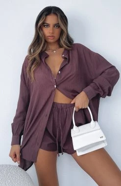 White Fox Boutique AU Take Me Out Shirt Chocolate