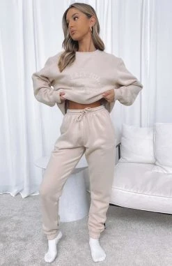 White Fox Boutique AU Clothing Make You Mine Sweatpants Sand