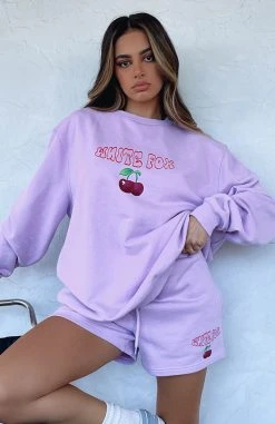 White Fox Boutique AU Born To Stand Out Sweater Lilac Clothing