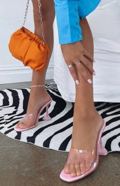 White Fox Boutique AU Lead You On Mules Pink Shoes
