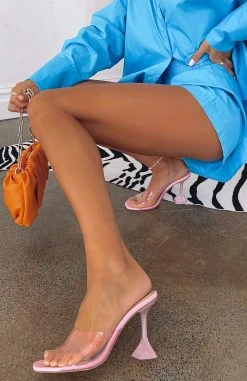 White Fox Boutique AU Lead You On Mules Pink Shoes