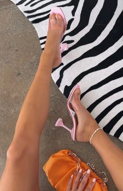 White Fox Boutique AU Lead You On Mules Pink Shoes