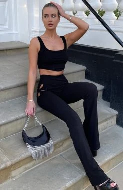 White Fox Boutique AU Going Fast Pants Black 13 White Fox Boutique AU Going Fast Pants Black