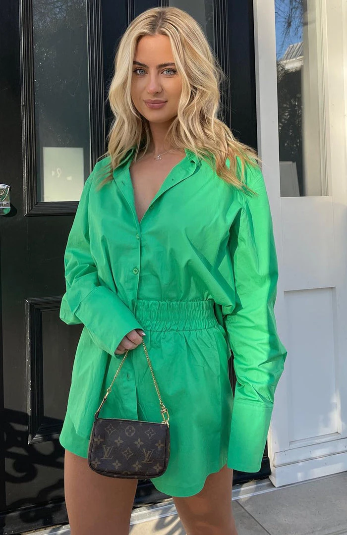 White Fox Boutique AU Behind The Look Shirt Green Clothing 14 White Fox Boutique AU Behind The Look Shirt Green Clothing