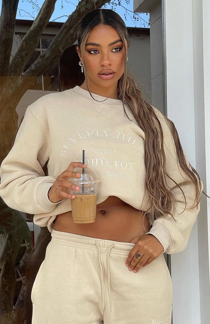 White Fox Boutique AU Best Of Both Oversized Sweater Sand Clothing 9 White Fox Boutique AU Best Of Both Oversized Sweater Sand Clothing