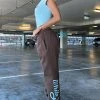 White Fox Boutique AU Clothing Moving Different Sweatpants Chocolate