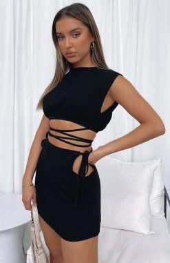 White Fox Boutique AU Alter Ego Mini Skirt Black