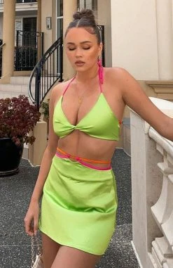 White Fox Boutique AU Tops Always Standing Out Crop Green