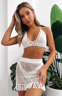 White Fox Boutique AU Private Island Crochet Set White 27 White Fox Boutique AU Private Island Crochet Set White