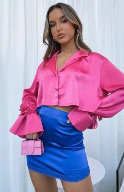 White Fox Boutique AU Bottoms Raise Me Up Mini Skirt Indigo