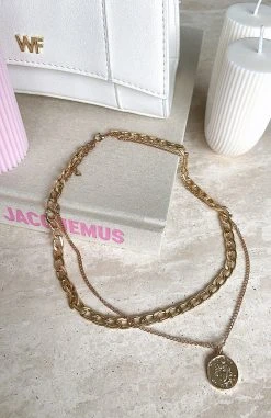 White Fox Boutique AU Accessories Sasha Necklace Gold