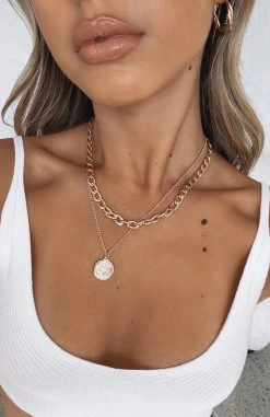 White Fox Boutique AU Accessories Sasha Necklace Gold